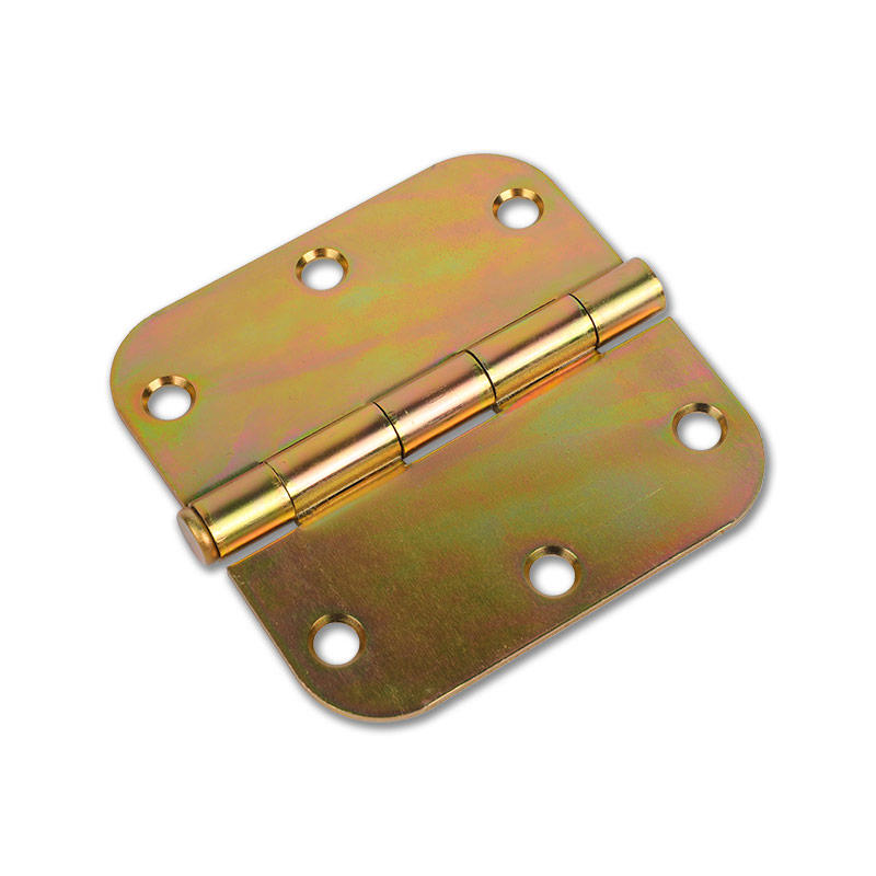 XTH-1033ZY Industrial hinge, surface galvanizing treatment yellow 304 stainless steel/ iron, circular arc angle, six holes