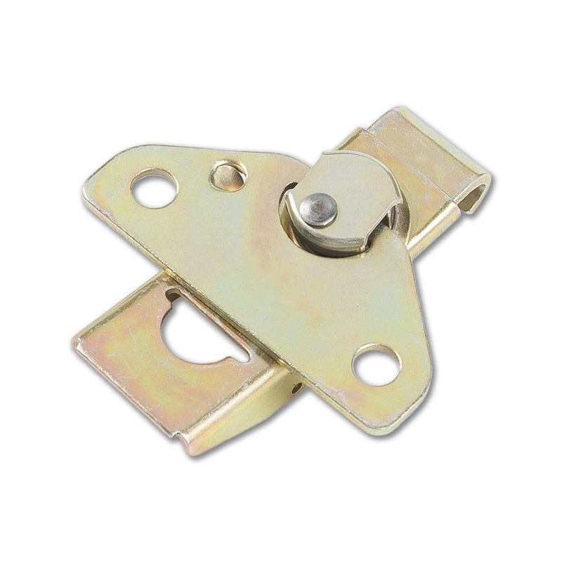 XT-62250 Butterfly buckle, galvanized yellow iron latch, lock core rotary tongue lock plate for insulation box