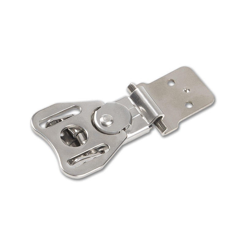 XT-BLC622-77SS Butterfly buckle stainless steel natural color lock core rotary tongue lock plate for box