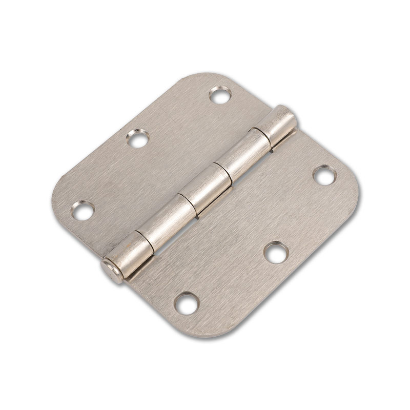 XTH-1033 Industrial hinge black circular arc angle six holes iron hinge