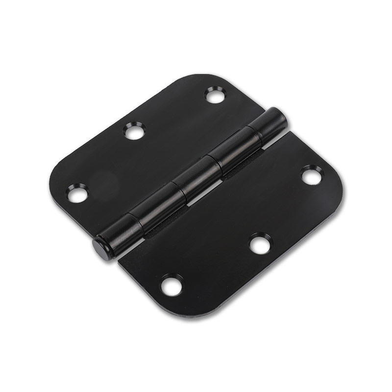XTH-1033BE Industrial hinge, black surface treatment 304 stainless steel/ iron, circular arc angle, six holes hinge