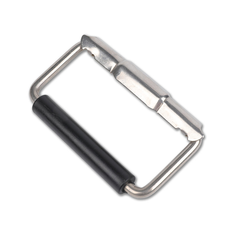 XTHB997 Spring handle, 304 stainless steel/iron, half base spring, rubber ring handle