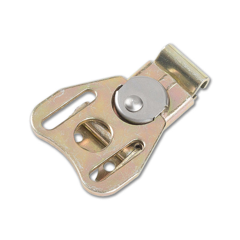 XT-BLC622-78ZY Butterfly buckle galvanized yellow lock core rotary tongue lock plate for box