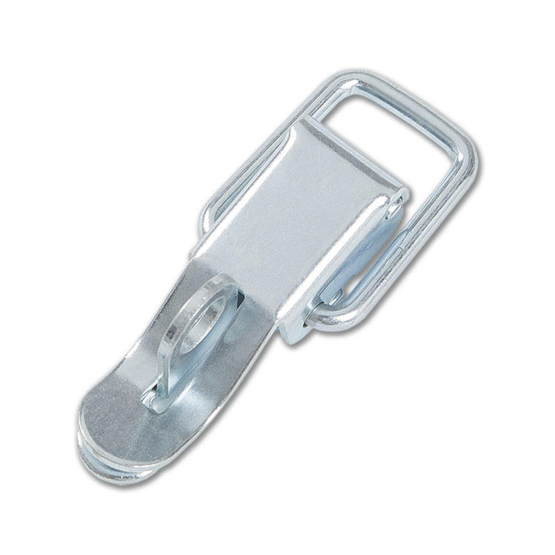 XTL-HC207 Hook type buckle, iron latch coated with blue-white galvanized, lock ring square ring hook