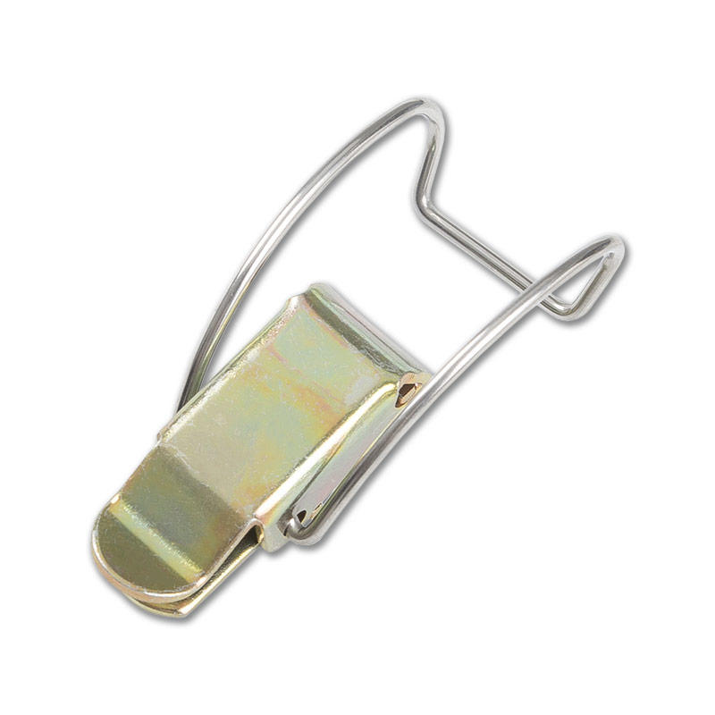 XTL-HC255-161ZT Hook type buckle, yellow galvanized iron little latch, long curved hook for toolbox