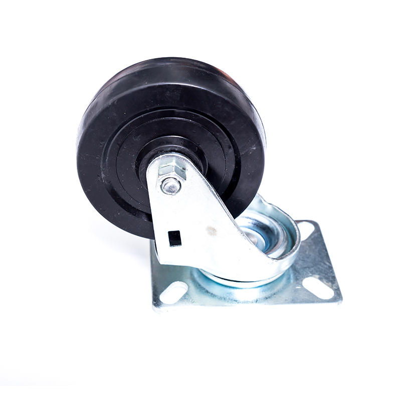 XT-CW4304 industry dolly used spring self centering castors swivel plate caster wheels