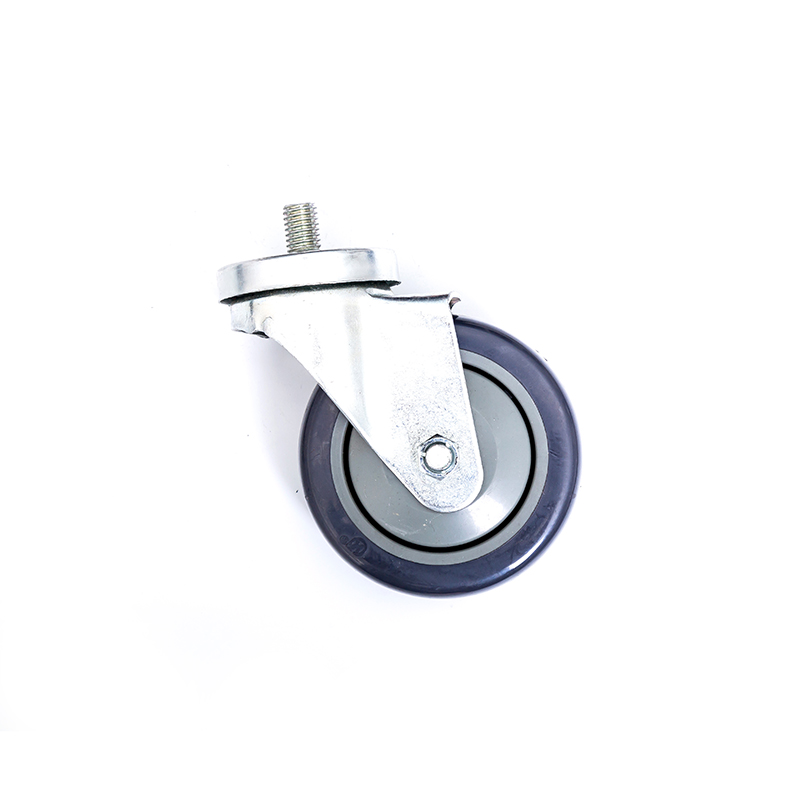 XT-CW5307 custom swivel trolley polyurethane wheel caster with brake industrial heavy duty caster